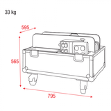 Showtec Case for 4x Helix M1000/M1100